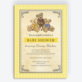 Teddy Bears' Picnic Baby Shower Invitation