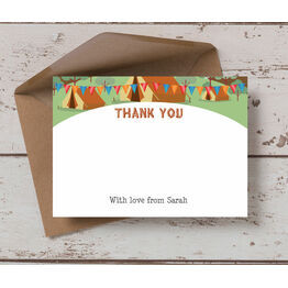 Camping Themed Thank You Card