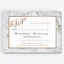 Marble & Copper RSVP