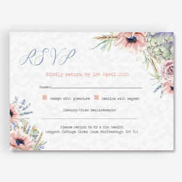 Country Flowers RSVP