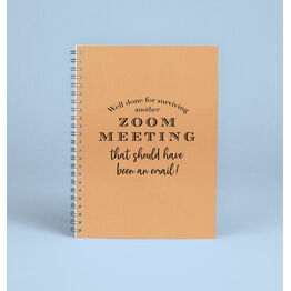 'Surviving A Zoom Meeting' Work From Home Notebook