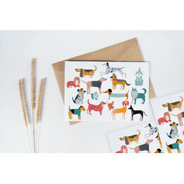 Pack of 10 Illustrated Dogs Note Cards