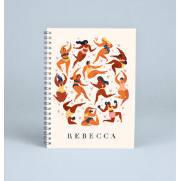 Personalised Illustrated Women Notebook