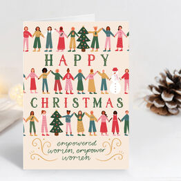 Pack of 10 'Empowered women, empower women' Christmas Cards