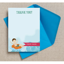 Swimming Themed Thank You Cards