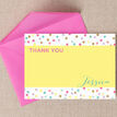 Pastel Confetti Personalised Thank You Card additional 1