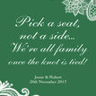 Pick a Seat not a Side' Romantic Lace Wedding Poster additional 10