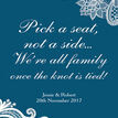 Pick a Seat not a Side' Romantic Lace Wedding Poster additional 11