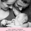 Pink Banner Personalised Birth Announcement Photo Card additional 2