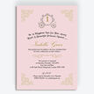 Enchanted Pink & Gold Princess Party Invitation additional 1