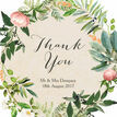 Flora Wreath Personalised Thank You Card additional 3