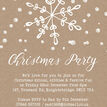 Rustic Kraft Snowflake Christmas Party Invitation additional 2