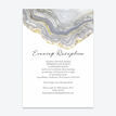 Agate Crystal Silver Grey Evening Reception Invitation additional 1