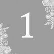 Floral Lace Wedding Table Number additional 3