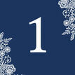 Floral Lace Wedding Table Number additional 4