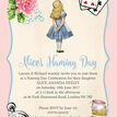 Alice in Wonderland Naming Day Ceremony Invitation additional 3