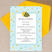 Bumble Bees Baby Shower Invitation - Blue additional 2