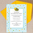 Bumble Bees Party Invitation - Blue additional 2