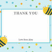 Bumble Bees Thank You Card - Blue additional 2