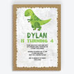 Dinosaur Birthday Party Invitation additional 1