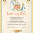Flopsy Bunnies Naming Day Ceremony Invitation additional 3