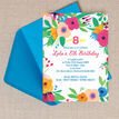 Floral Fiesta Birthday Party Invitation additional 2