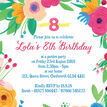 Floral Fiesta Birthday Party Invitation additional 3
