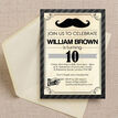 Moustache Themed Birthday Party Invitation additional 2