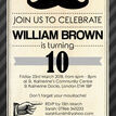 Moustache Themed Birthday Party Invitation additional 3