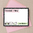 Pet Themed Thank You Card - Pink additional 1
