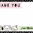 Pet Themed Thank You Card - Pink additional 2