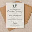 Rustic Calligraphy Naming Day Ceremony Invitation additional 2