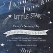 Twinkle Twinkle Little Star Naming Ceremony Day Invitation additional 3