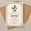 Vintage Wine Themed Birthday Party Invitation additional 2