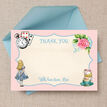 Pink & Blue Alice in Wonderland Thank You Card additional 4