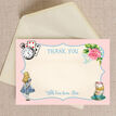 Pink & Blue Alice in Wonderland Thank You Card additional 1