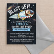 Spaceman / Astronaut Themed Birthday Party Invitation additional 3