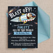 Spaceman / Astronaut Themed Birthday Party Invitation additional 4