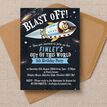 Spaceman / Astronaut Themed Birthday Party Invitation additional 2