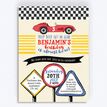 Racing Cars Personalised Birthday Party Invitation additional 1