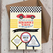 Racing Cars Personalised Birthday Party Invitation additional 3