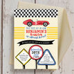 Racing Cars Personalised Birthday Party Invitation additional 2