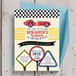 Racing Cars Personalised Birthday Party Invitation additional 4