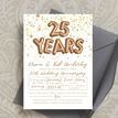 Gold Balloon Letters 25th / Silver Wedding Anniversary Invitation additional 3