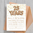 Gold Balloon Letters 25th / Silver Wedding Anniversary Invitation additional 5