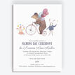 Circus Friends Naming Day Ceremony Invitation additional 1