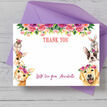 Flower Crown Animals Thank You Card additional 4