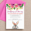 Flower Crown Bunny Rabbit Baby Shower Invitation additional 5