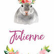 Flower Crown Animals Name Cards - Set of 9 additional 1