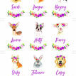 Flower Crown Animals Name Cards - Set of 9 additional 2